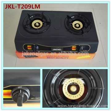 teflon coated 2 burner gas cooker stove